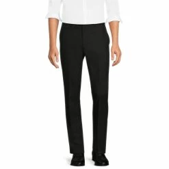 New ???? Murano Electric Jungle Collection Evan Extra Slim-Fit Tonal Leopard Jacquard Suit Separates Pants Black ????