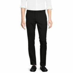 Top 10 ???? Murano Electric Jungle Collection Evan Extra Slim-Fit Suit Separates Flat Front ???? Dress Pants Black ????