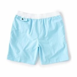 Cheap ???? Murano Side Stripe Solid 6#double; Inseam Swim Trunks Citrus Gold ????