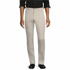 New ⌛ Murano Wardrobe Essentials Evan Extra Slim-Fit Chino Flat-Front ???? Dress Pants Black ????