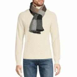 Best Pirce ⌛ Murano Color Block Cashmere Muffler Camel ????