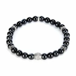 Cheapest ???? Murano Glass Bead Stretch Bracelet Blue/brown ????