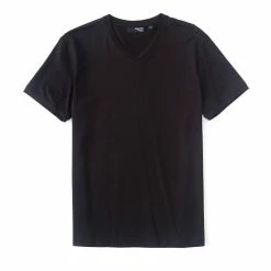 Wholesale ???? Murano Wardrobe Essentials Liquid Luxury Slim-Fit Short-Sleeve V-Neck Tee Grey Heather ????