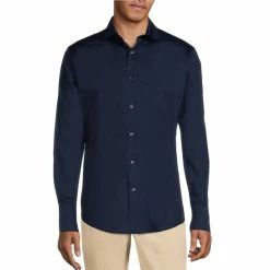 Best reviews of ✨ Murano Solid Sateen Long-Sleeve Woven ???? Shirt Black ????
